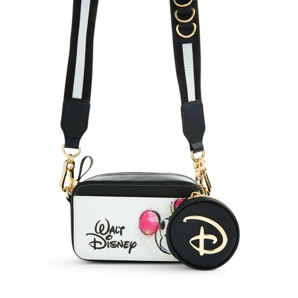 Disney Mickey Mouse Graffiti Crossbody Bag w/ Coin